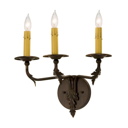 Meyda Tiffany Sergius 3 Light 12" Tall Wall Sconce Rustic Streak