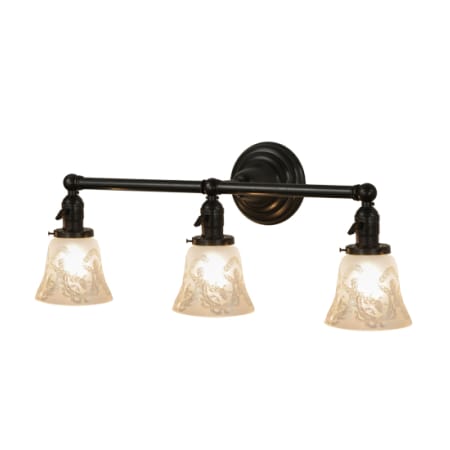 Meyda Tiffany Revival 3 Light 10" Tall Wall Sconce Craftsman Brown