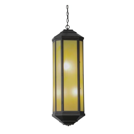 Meyda Tiffany Salisbury 4 Light 11" Wide Pendant Craftsman Brown
