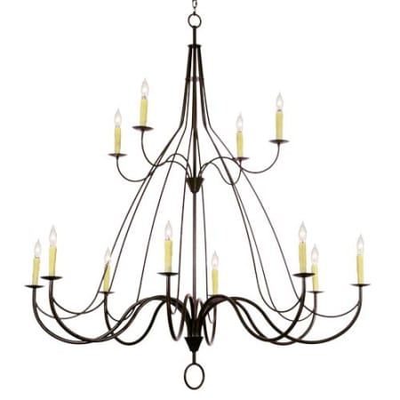 Meyda Tiffany Bell 12 Light 68" Wide Taper Candle Style Chandelier Timeless Bronze
