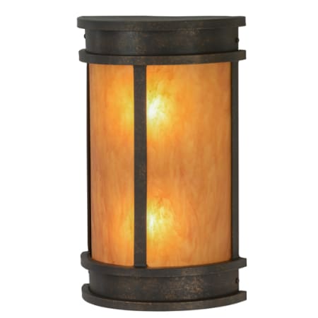 Meyda Tiffany Wyant 2 Light 17" Tall Wall Sconce Gilded Tobacco