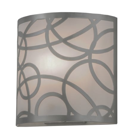 Meyda Tiffany Fizz Deco 10" Tall Wall Sconce Nickel