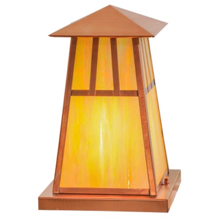 Meyda Tiffany Stillwater 14" Tall Post Light Copper