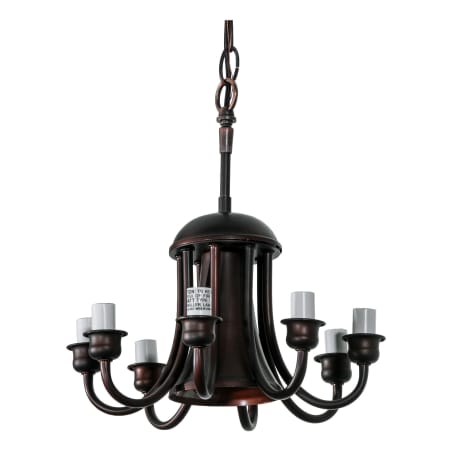 Meyda Tiffany Mahogany Bronze 8 Light 8-1/2" Wide Chandelier N/A