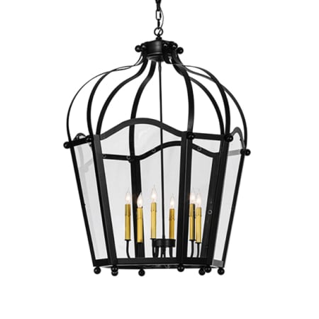 Meyda Tiffany Citadel 6 Light 33" Wide Taper Candle Pendant N/A