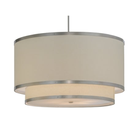 Meyda Tiffany Cilindro 6 Light 37" Wide Pendant Nickel