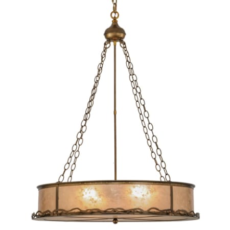 Meyda Tiffany Branch at Dusk 4 Light 30" Wide Suspension Pendant Antique Copper