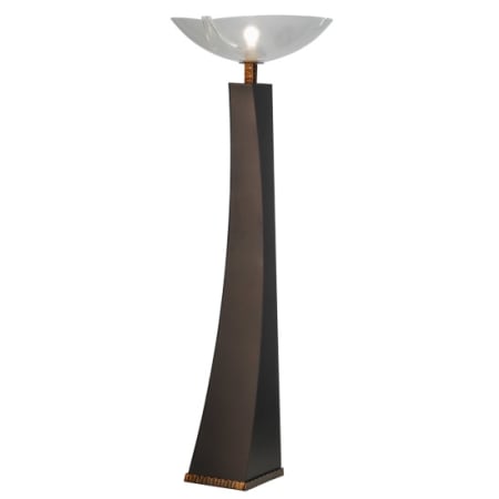 Meyda Tiffany Sophia Crinkle 70" Tall Buffet Floor Lamp Transparent Copper / Mahogany Bronze