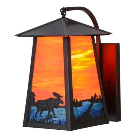 Meyda Tiffany Stillwater 18" Tall Wall Sconce Craftsman Brown