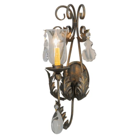 Meyda Tiffany French Elegance 21" Tall Wall Sconce French Bronze
