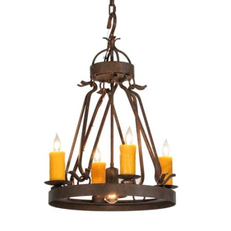 Meyda Tiffany Lakeshore 4 Light 18" Wide Taper Candle Multi Light Pendant Custom