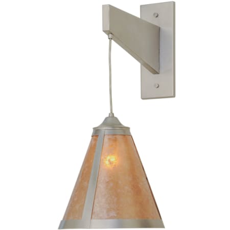 Meyda Tiffany Mission 22" Tall Wall Sconce Nickel