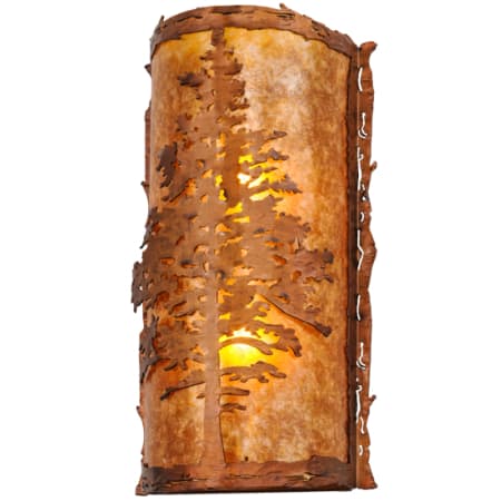 Meyda Tiffany Tamarack 2 Light 18" Tall Wall Sconce Vintage Copper Textured