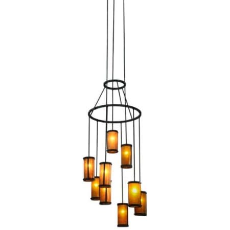 Meyda Tiffany Cartier 9 Light 35" Wide Ring Chandelier Timeless Bronze