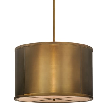 Meyda Tiffany Cilindro 8 Light 36" Wide Pendant Antique Copper