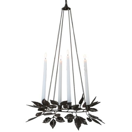 Meyda Tiffany Autumn Crown 4 Light 18" Wide Taper Candle Pendant Custom