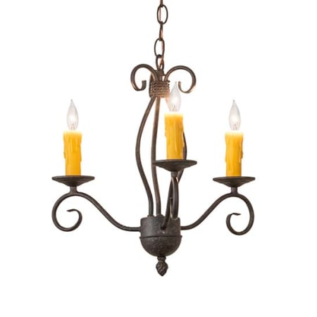 Meyda Tiffany Sienna 3 Light 18" Wide Taper Candle Multi Light Pendant N/A