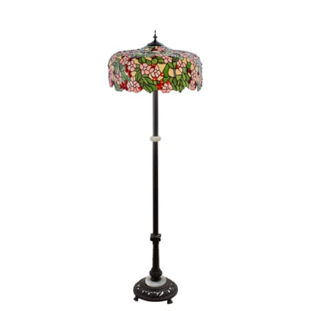 Meyda Tiffany Tiffany 3 Light 62" Tall Buffet Floor Lamp Mahogany Bronze