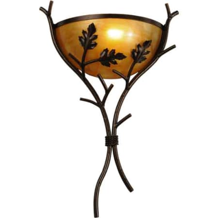 Meyda Tiffany Oak 23" Tall Wall Sconce Copper Vein