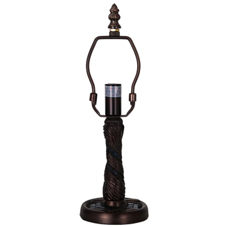 Meyda Tiffany Twisted Fly 13" Tall Lamp Base Mahogany Bronze