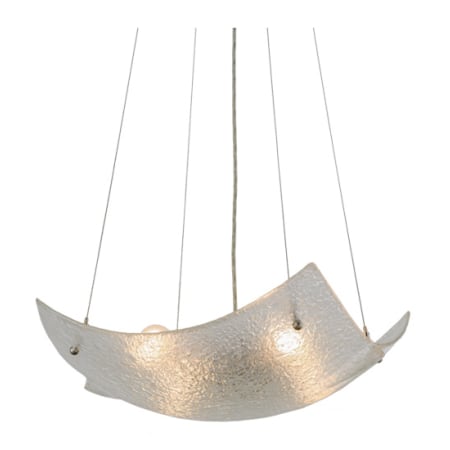 Meyda Tiffany Crinkle 4 Light 26" Wide Abstract Pendant Brushed Nickel
