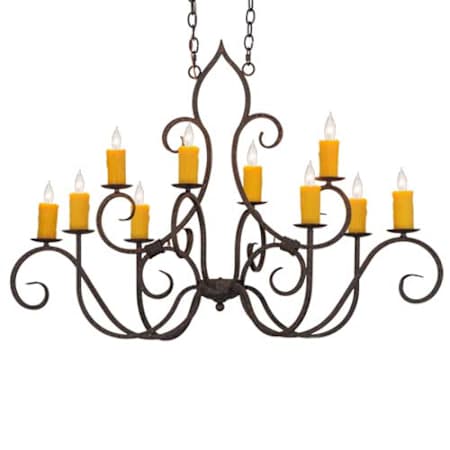 Meyda Tiffany Clifton 10 Light 28" Wide Taper Candle Style Chandelier Custom