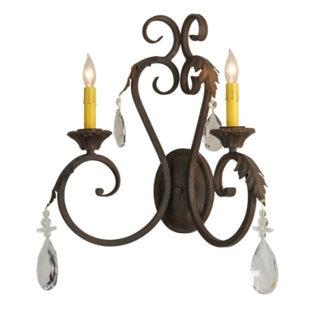 Meyda Tiffany Josephine 2 Light 21" Tall Wall Sconce Cajun Spice
