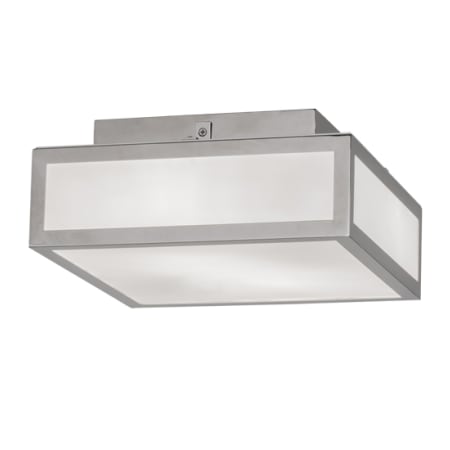 Meyda Tiffany Quadrato 2 Light 17" Wide Semi-Flush Square Ceiling Fixture Chrome