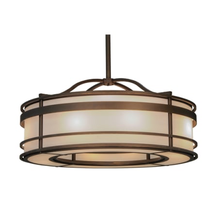Meyda Tiffany Sargent 8 Light 57" Wide Pendant Bronze
