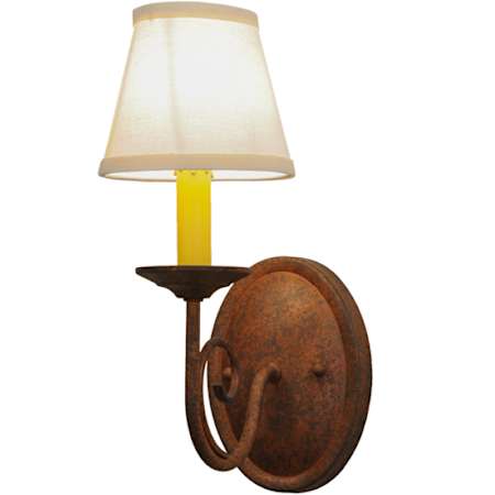 Meyda Tiffany Jenna 13" Tall Wall Sconce Rusty Nail