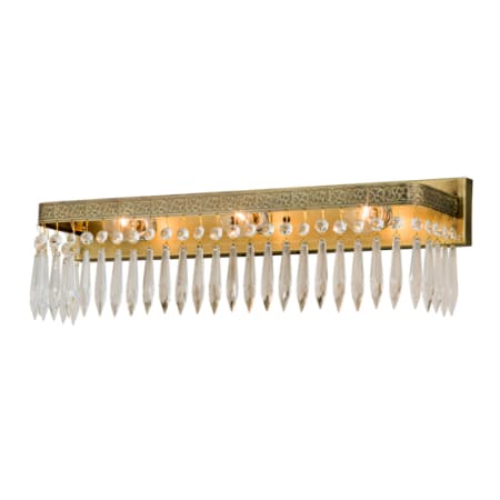 Meyda Tiffany Finnimore 3 Light 5" Wide Vanity Light Antique Brass