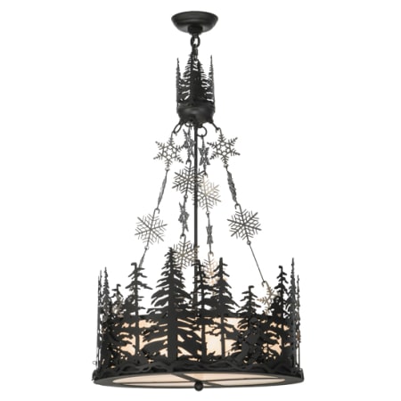 Meyda Tiffany Alpine 4 Light 23" Wide Pendant Steel