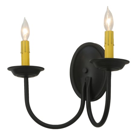 Meyda Tiffany Classic 2 Light 10" Tall Wall Sconce Blackwash