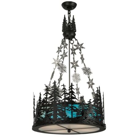 Meyda Tiffany Alpine 4 Light 22" Wide Pendant Nickel