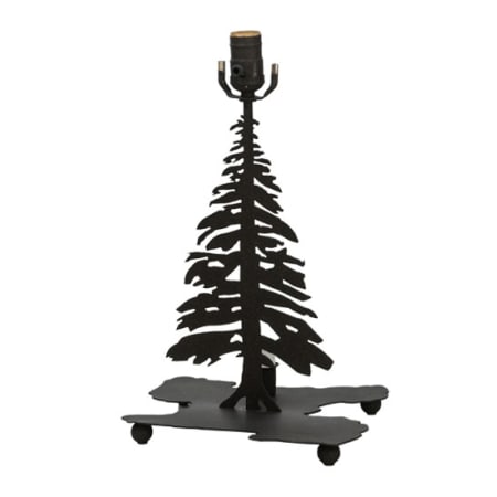 Meyda Tiffany Tall Pines 14" Tall Lamp Base Dark Roast