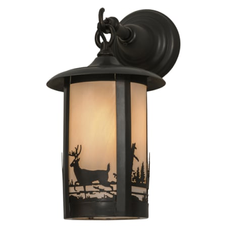 Meyda Tiffany Fulton 16" Tall Wall Sconce Craftsman Brown