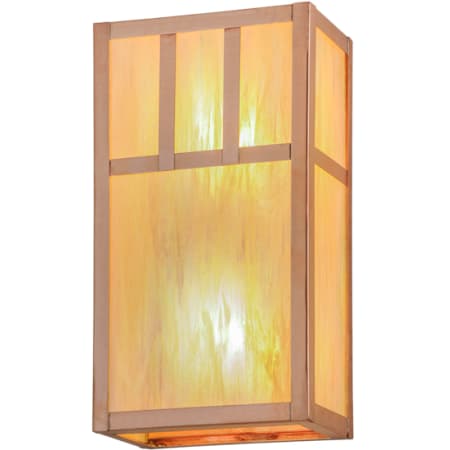 Meyda Tiffany Double Bar 2 Light 12" Tall Wall Sconce Natural Copper