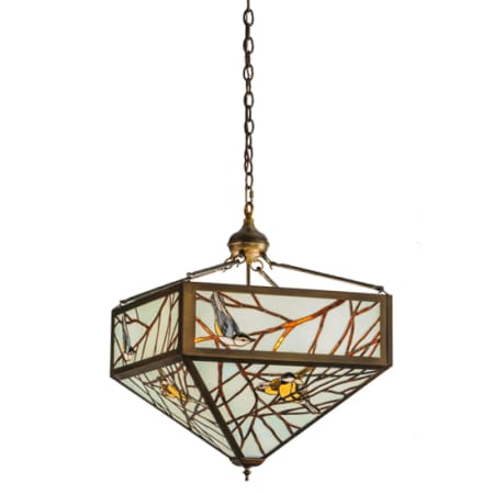 Meyda Tiffany Backyard Friends 4 Light 30" Wide Pendant Antique Copper