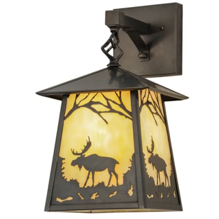 Meyda Tiffany Stillwater 15" Tall Wall Sconce Craftsman Brown