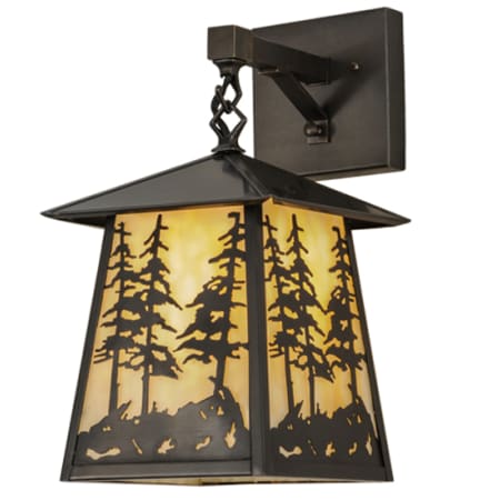 Meyda Tiffany Stillwater 15" Tall Wall Sconce Craftsman Brown