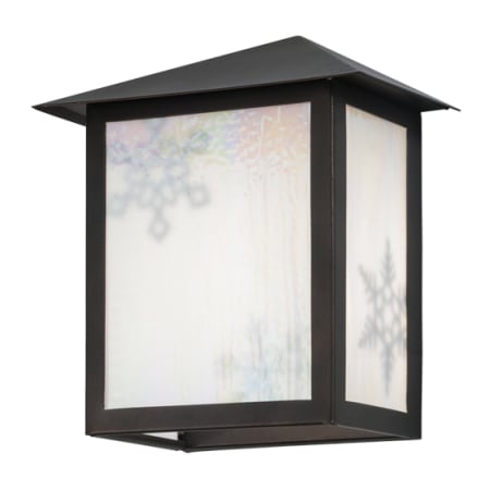 Meyda Tiffany Snowflake 13" Tall Wall Sconce Mahogany Bronze