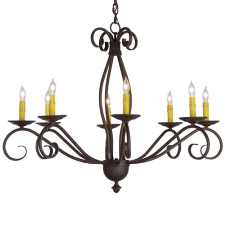 Meyda Tiffany Sienna 8 Light 36" Wide Taper Candle Style Chandelier N/A