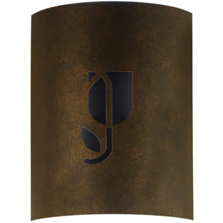 Meyda Tiffany Country 15" Tall LED Wall Sconce Gilded Tobacco