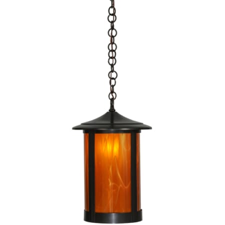 Meyda Tiffany Fulton 12" Wide Pendant Craftsman Brown