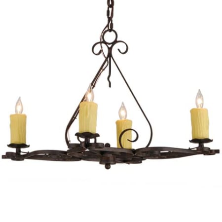 Meyda Tiffany Elianna 4 Light 28" Wide Taper Candle Style Chandelier N/A