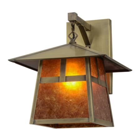 Meyda Tiffany Stillwater 15" Tall Wall Sconce Antique Brass