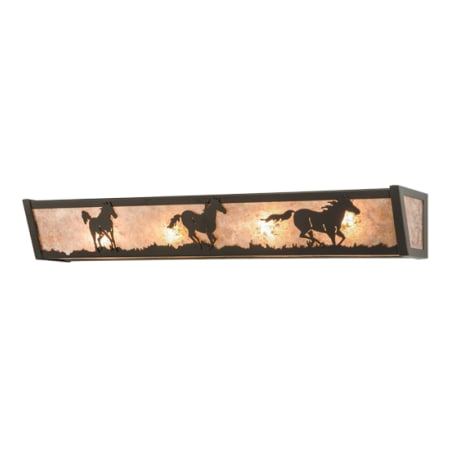 Meyda Tiffany Running 30" Wide Vanity Light Timeless Bronze