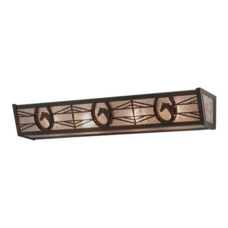 Meyda Tiffany Horseshoe 30" Wide Vanity Light Timeless Bronze