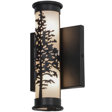 Meyda Tiffany Tamarack 2 Light 12" Tall Wall Sconce Textured Black
