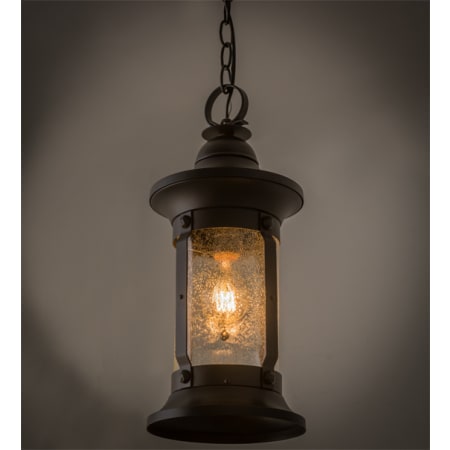 Meyda Tiffany Camp Uncas 8" Wide Mini Pendant Wrought Iron